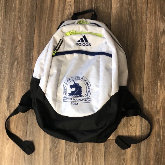 adidas Other - adidas BAA 2022 Boston Marathon Backpack (White/Black/Victory Blue/Solar Yellow)